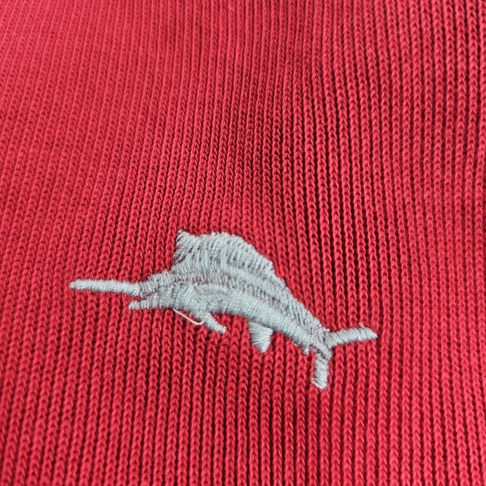 Tommy Bahama Sweater Men's Sz M Redd 1/4 zip Long Sleeve Cotton - Picture 9 of 11